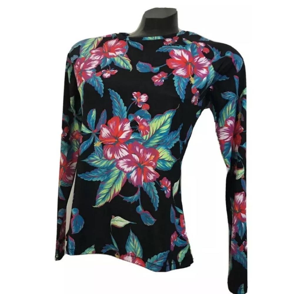 Raisins Floral Printed Pullover Rashguard UPF 50